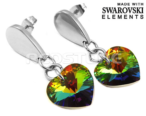 Náušnice Swarovski Elements RED8040